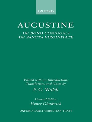 cover image of De Bono Coniugali and De Sancta Virginitate
